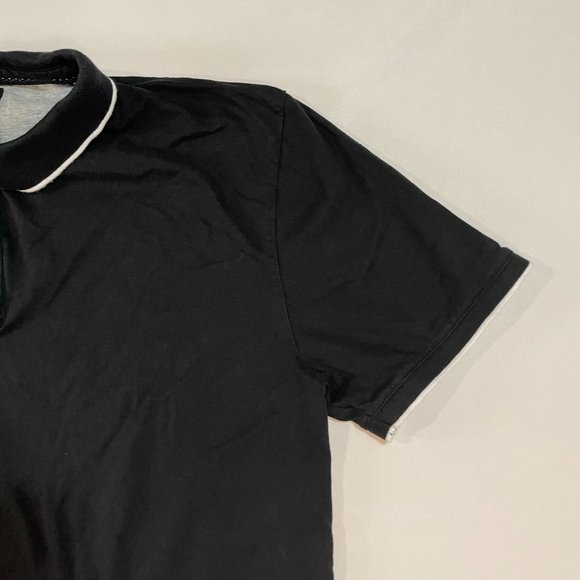 Nickel & Iron Men's Knit Golf Polo Shirt XL Short Sleeve Black - Picture 4 of 9